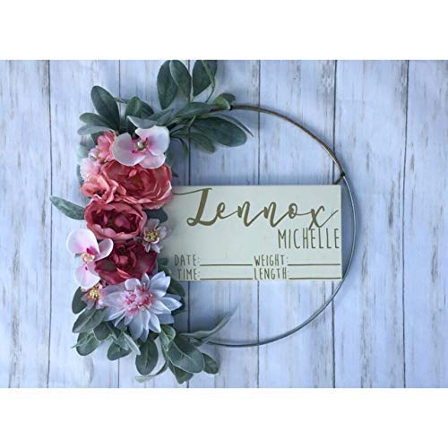 Hospital Door Hanger - Floral - Baby Girl - Pink Floral