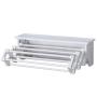 Cypressshop Wall-Mounted Laundry Hangers Foldable Drying Rack Garment Clotheslines Folding Clothes Shelving Unit Towel Laundry Room Storage Shelf White