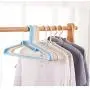 LIUFENGLONG Clothes Hangers Set, Home 20 Pieces Hangers Plastic for Suit Clothes Everyday Standard Use Clothing Pants Skirt Hangers Closet Clothing Organiser (Color : Beige, Size : 40X20.5CM)