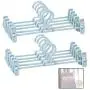 10 Pcs Plastic Cloth Hangers with Non-Slip Big Clips Closet Organizing Tool Saving More Space for Slack Trouser Jeans Towels 10 Pcs Plastic Cloth Hangers with Non-Slip Big Clips Closet Organizing Tool Saving More Space for Slack Trouser Jeans Towels