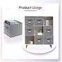 Onlyeasy Cloth Storage Bins Foldable Cube Storage Bin 4 Pack - Fabric Cube Organizers Container Drawers with Dual Handles for Shelves, 13 x 15 x 13 inch, Linen-Like Grey, 7MXDBXL04PLP Onlyeasy Cloth Storage Bins Foldable Cube Storage Bin 4 Pack - Fabric Cube Organizers Container Drawers with Dual Handles for Shelves, 13 x 15 x 13 inch, Linen-Like Grey, 7MXDBXL04PLP