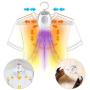 FERRYONE Clothes Dryer Shoe Dryer Hanger Dryer 1 Unit 2 Roles Function Quick Drying Hot Air/Natural Wind Switching Silent Rainy Season Measures Home Travel Business Trip with English Instructions