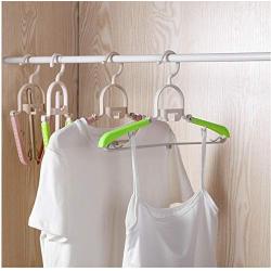 10pcs Random Color Hangers for Travel Foldable and Scalable Hangers for Clothes Holder for Coat