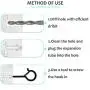 TERMATH 25 Pack Q Hangers, Safety Buckle Design, Windproof Screw in C Hooks for Outdoor Light String, Plant Baskets, Wind Chimes, Bird Feeder, Christmas Party Lights TERMATH 25 Pack Q Hangers, Safety Buckle Design, Windproof Screw in C Hooks for Outdoor Light String, Plant Baskets, Wind Chimes, Bird Feeder, Christmas Party Lights