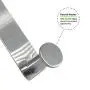 Over The Door Hooks for Cabinets and Cupboards, Shower Hooks Towel Hanger For Glass Door, Towel Hooks For Kitchen Bathroom Cabinets Cupboards, Stainless Steel Utility Hooks, Pack of 2 (Silver Model A)