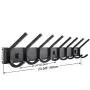 WEBI Coat Rack Wall Mounted,8 Hooks for Hanging Coats,30 Inch Hook Rack Hook Rail Coat Hanger Wall Mount for Backpack,Clothes,Jacket,Black,2 Packs WEBI Coat Rack Wall Mounted,8 Hooks for Hanging Coats,30 Inch Hook Rack Hook Rail Coat Hanger Wall Mount for Backpack,Clothes,Jacket,Black,2 Packs