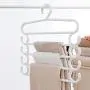 ONERIOME Non-Slip Pants Hangers Multi-Layers Clothes Hanger Holder Space Saving Wardrobe Organizer for Jeans Pants Towel Ties Hangers