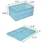 MUYOZZ 25 Quart Collapsible Storage Bins with Lids Foldable Plastic Storage Boxes for Home,Office,Car Trunk,Closet,Blue MUYOZZ 25 Quart Collapsible Storage Bins with Lids Foldable Plastic Storage Boxes for Home,Office,Car Trunk,Closet,Blue