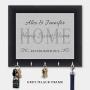 Personalized Key Holder, Key Hanger, Wall Key Rack, Wall Key Holder, Key Holders, Rustic Wood Key Holder 10" x 12"