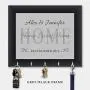 Personalized Key Holder, Key Hanger, Wall Key Rack, Wall Key Holder, Key Holders, Rustic Wood Key Holder 10" x 12"