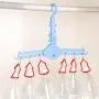 vmree Clothes Hanger Clothes 9 Hole Towel Hook Closet Organizer Plastic Storage Rack
