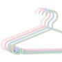 SAASNY Standard Plastic Hangers ? Pack of 15 ? Durable and Slim with Sleek Design ? White ? Non Slip & Space Saving Clothes Hangers for Drying and Storage