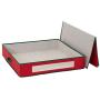 Household Essentials Red 30 inch Wreath Storage Container with Handles Green