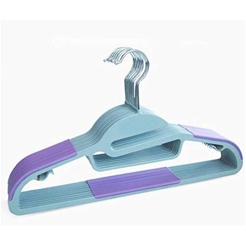 10pcs Random Color Adult Plastic Hangers Clothes, Garment Coat Hanger for Ladies Clothes Dress