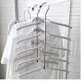 2pcs Multi-Layer Clothes Hanger Hook Trousers Pants Storage Rack Drying Wardrobe Organizer Hanger Anti-Slip Home Storager 2pcs Multi-Layer Clothes Hanger Hook Trousers Pants Storage Rack Drying Wardrobe Organizer Hanger Anti-Slip Home Storager