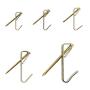 T.K.Excellent Brass Plated Picture Hangers Assortment Kit,233 Pieces