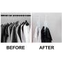 Uigerl in 1 Multifunctional Clothes Hanger 360°Rotating Shoulder Antiskid Dry and Wet Dual-use Folding Hanger (White)