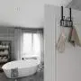 Minggoo Coat Rack Wall Mounted Hook Rack Over The Door Hook Organizer 7 Hooks, Heavy-Duty Iron Wire Black