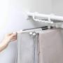 Pants Hangers | Multi-Purpose Hangers | Closet Space Saving Clothing Rack Magic Hanger Clothes Hook, Metal Wonder Organizer Stainless Steel Storage Hanger for Pants Skirts Clothes (White(1pc))