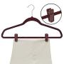 Plastic Slim-line Finger Clip Clothes Hanger Clips (60, Grey)