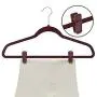 Plastic Slim-line Finger Clip Clothes Hanger Clips (60, Grey)
