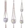 Flosky Macrame Plant Hanger Cotton Rope Indoor Outdoor Hanging Basket Flower Pots Net