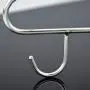 MEIYIN 10pcs Heavy Duty Chrome Stainless Steel Coat Jacket Clothes Hangers Outdoor Drying Rack with Hooks