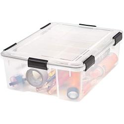 IRIS WEATHERTIGHT Storage Box, 2 Pack, Clear