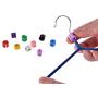Magnolora 477 Pieces Color-Coding Time-Saver Size Marker, Clothes Hanger Size Tags, Size Dividers with Separate Compartments Storage Box, 9 Sizes Available (XXS - 4XL) for Clothes Shops and Family use