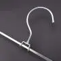 Cabilock Clothes Hanger 6Pcs 28cm Stainless Steel Nano Trousers Clips Adjustable Clip Distance Clothes Hangers Non-Slip Laundry Racks