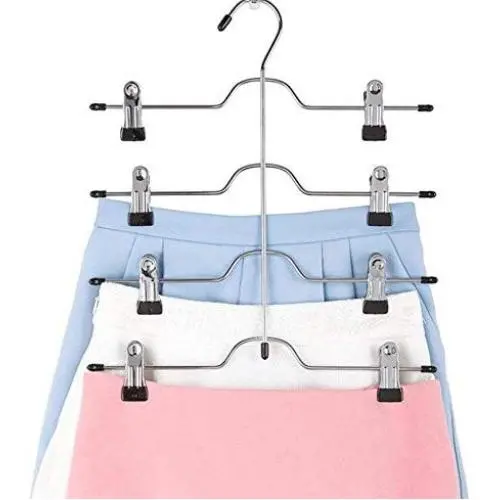 5pcs 4 Layers Stainless Steel Multifunctional Clothes Hangers Pants Storage Hangers Cloth Rack Multilayer Storage Cloth Hanger 5pcs 4 Layers Stainless Steel Multifunctional Clothes Hangers Pants Storage Hangers Cloth Rack Multilayer Storage Cloth Hanger