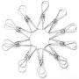 Pin Cloth - 20pcs Stainless Steel Cloth Pins Utility Laundry Clothes Pegs Hanger Clips Office Silver - Wooden Cute Hooks Pegs Clothes Wood Stainless Bamboo Large Kids Clips Plastic Hanging