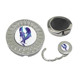 Sonva Purse Hanger Folding Handbag Hook - Dolphin Art Table Hook Folding Bag Desk Hanger Foldable Holder