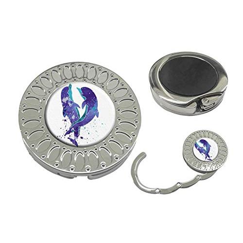 Sonva Purse Hanger Folding Handbag Hook - Dolphin Art Table Hook Folding Bag Desk Hanger Foldable Holder