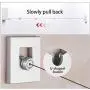 OOOUSE Retractable Clothesline Laundry Line, Punch-Free Telescopic Clothesline, Heavy Duty Clothes Hanger 22 lbs with Glue and Screws Suitable for Indoor/Outdoor OOOUSE Retractable Clothesline Laundry Line, Punch-Free Telescopic Clothesline, Heavy Duty Clothes Hanger 22 lbs with Glue and Screws Suitable for Indoor/Outdoor