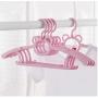 10pcs Home Drying Durable Clothes Hanger Portable Practical Baby Telescopic Multifunction Holder Cartoon Racks Non-Slip Children Random Color