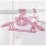 10pcs Home Drying Durable Clothes Hanger Portable Practical Baby Telescopic Multifunction Holder Cartoon Racks Non-Slip Children Random Color