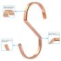 WHYHKJ 12pcs 4'' Rose Gold Chrome Finish Stainless Steel Hanging Hooks Heavy-Duty S Hooks Home Storage Organizers Accessories
