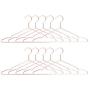 Vosarea 10PCS Iron Hangers Non-Slip Strong Laundry Clothes Hangers for Hotel Shop Home