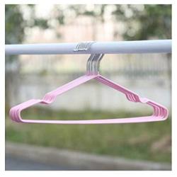 10pcs 40cm Adult dip Slip-Resistant Metal Hanger Clothes Hanging Multicolour Hangers for Clothes Random Color