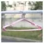 10pcs 40cm Adult dip Slip-Resistant Metal Hanger Clothes Hanging Multicolour Hangers for Clothes Random Color
