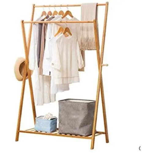 Angels home Coat Stand Clothes Racks Stand Coat Rack Standing Bamboo Wood Hanger Hooks Hat Handbag Clothes Hanging Stand Tree-Shaped Rack (Color : Small(52cm)) Angels home Coat Stand Clothes Racks Stand Coat Rack Standing Bamboo Wood Hanger Hooks Hat Handbag Clothes Hanging Stand Tree-Shaped Rack (Color : Small(52cm))