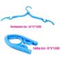 10pcs Random Color Fold Plastic Hook Fold Hanger Clothes Pegs Laundry Product Travel Space Saving Wardrobe Cloth Hanger Foldable