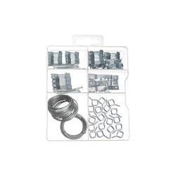 Picture Hanging Assortment KIT, Includes Hooks, Nails, Sawtooth Hangers, and Picture Hanging Wire. Perfect for All Your Paintings, Family Photos, Canvas and Artwork.