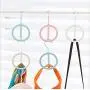 JK Home 3pcs Hanger Clothes Stand Set Creative Plastic Storage Rack Home Decoration Random Color