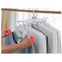 HJYPYJ Magic Clothes Hangers, Slip PP Space Saving Hanger Organiser, 360?? Rotation Folding Hanger, White / 8 Pcs