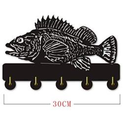 1Piece Rock Fish Shape Design Coat Wall Hooks Coat Hanger Clothes Hats Robe Hook Towel Hooks Keys Holder Kitchen Decor Hook