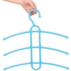 Multifunctional Creative Fishbone Anti-Skid Multi Layers Clothes Hanger Plastic Scarf Clothes Hangers Hangers Storage Racks 10pcs Random Color