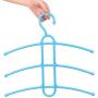Multifunctional Creative Fishbone Anti-Skid Multi Layers Clothes Hanger Plastic Scarf Clothes Hangers Hangers Storage Racks 10pcs Random Color