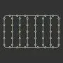 Rosefray Drying Rack with 52 Clips, Folding Stainless Steel Clothes Drying Rack, Sock Drying Hanger, Baby Hangers